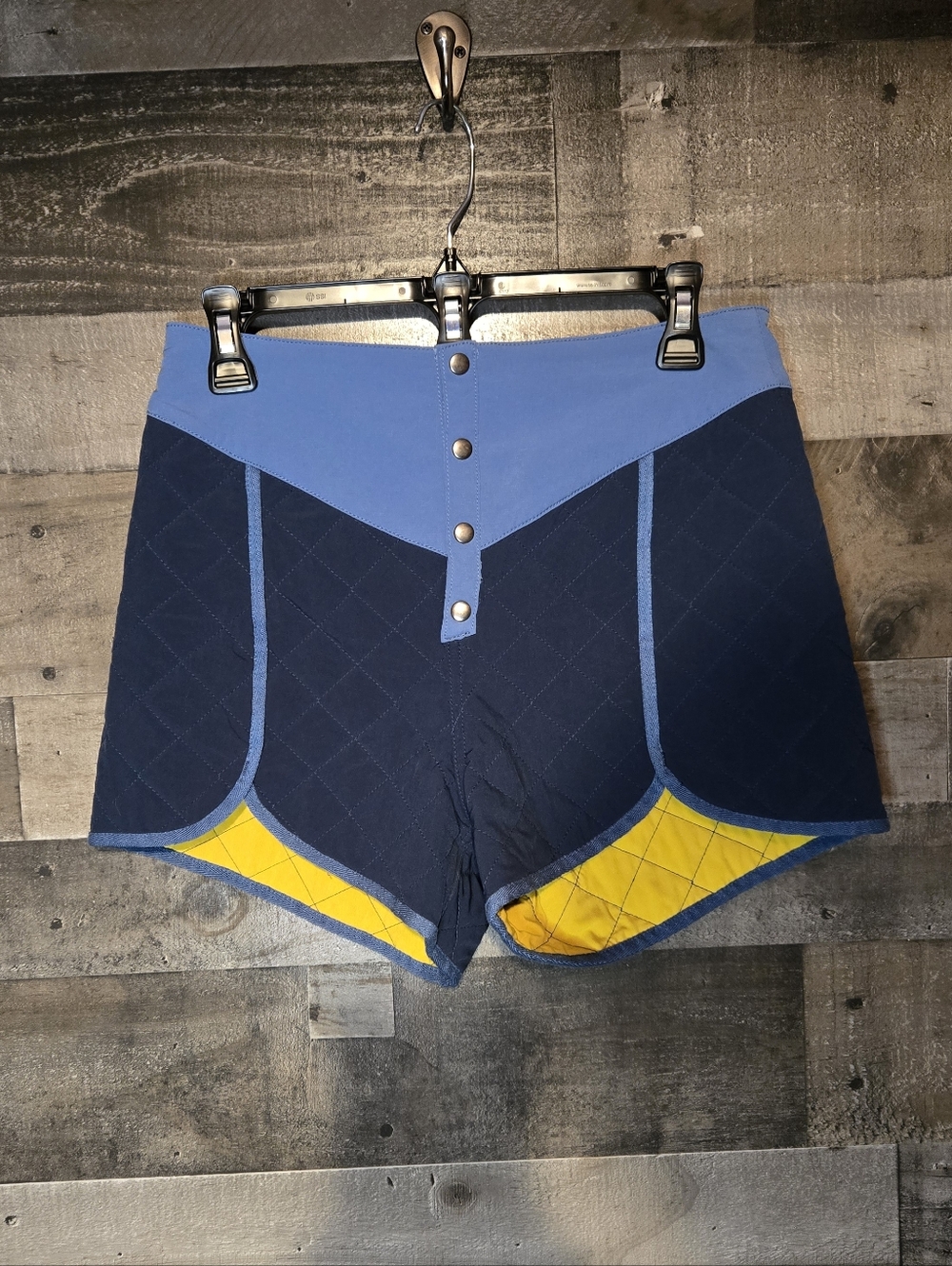 Without Walls Navy Bike quilted hiking shorts
